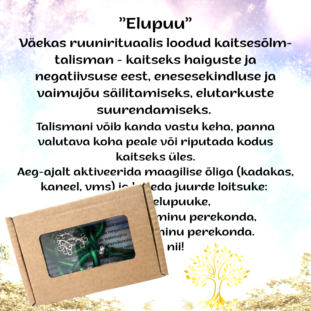 talisman kaitsesõlm ''elupuu''