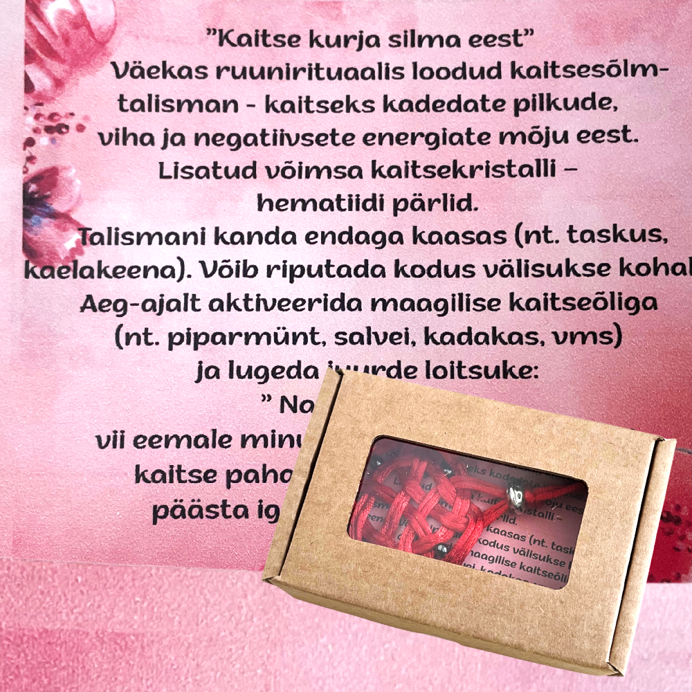 talisman kaitsesõlm ''kaitse kurja silma eest''