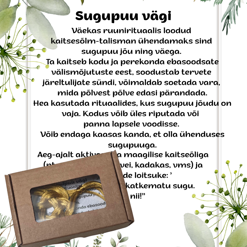talisman kaitsesõlm ''sugupuu vägi''