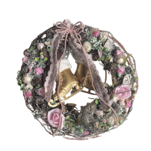 Jõulupärg ''Kuldsed Uisud'' vintage stiilis