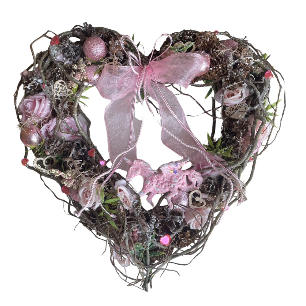 Romantiline süda ja ükssarviku võlu loovad kodus tõelise jõuluime.