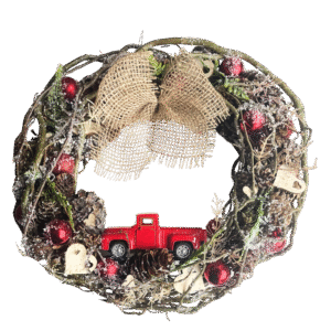 Rallimehe Jõulupärg ühendab punase veoauto jõulise rõõmu ja romantilise muinasjutulise sära.