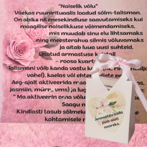 Talisman naiselikkusele, ilusas kinkekotis